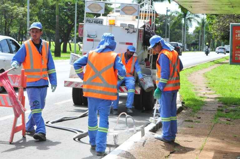 O GDF realizou o mutirÃ£o para limpeza e organizaÃ§Ã£o da cidade