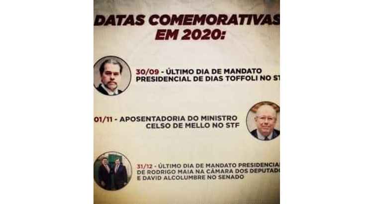 Datas comemorativas em 2020 para os bolsonaristas