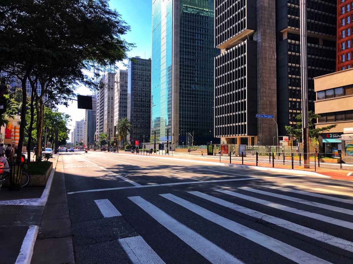 Avenida Paulista vazia