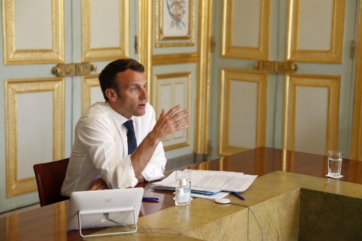 Presidente da FranÃ§a, Emmanuel Macron.