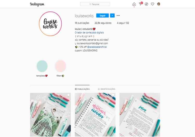 A pÃ¡gina Louise Works pode ser uma Ã³tima pedida caso vocÃª esteja se preparando para o vestibular