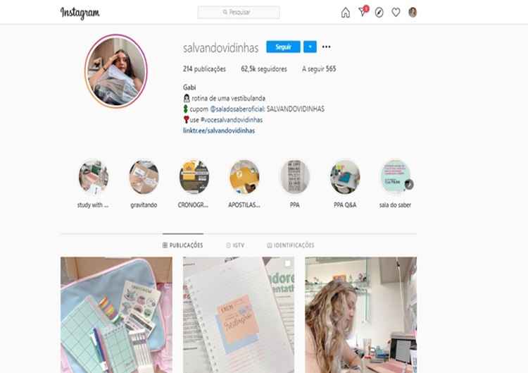 Dicas e mÃ©todos de organizaÃ§Ã£o para estudar podem ser encontradas no perfil