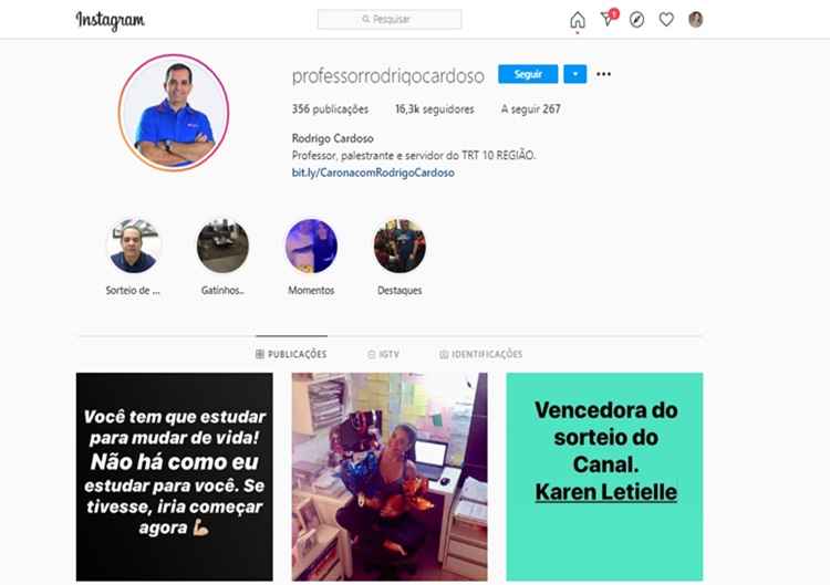 A pagina traz conteÃºdos especialmente de concursos para ajudar os alunos nos estudos