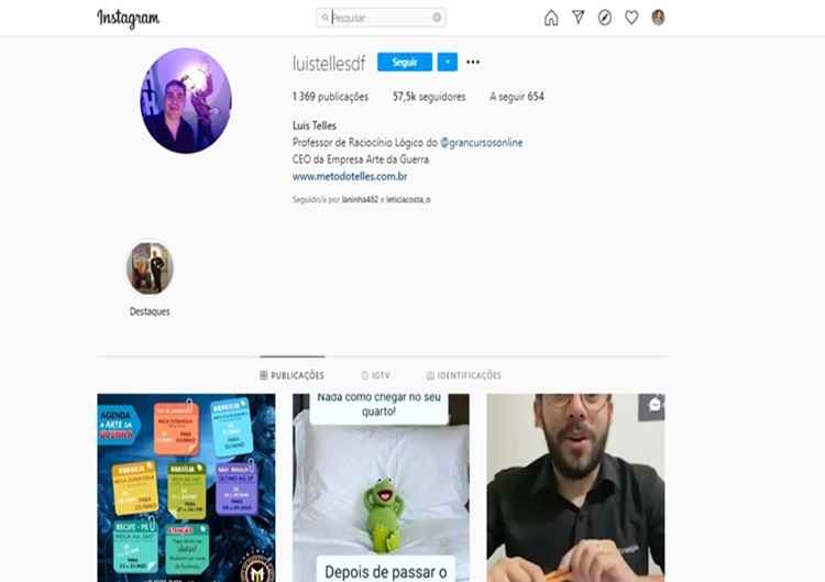 Luis Telles dÃ¡ aulas e dicas de raciocÃ­nio lÃ³gico que podem ser Ãºteis para concurseiros