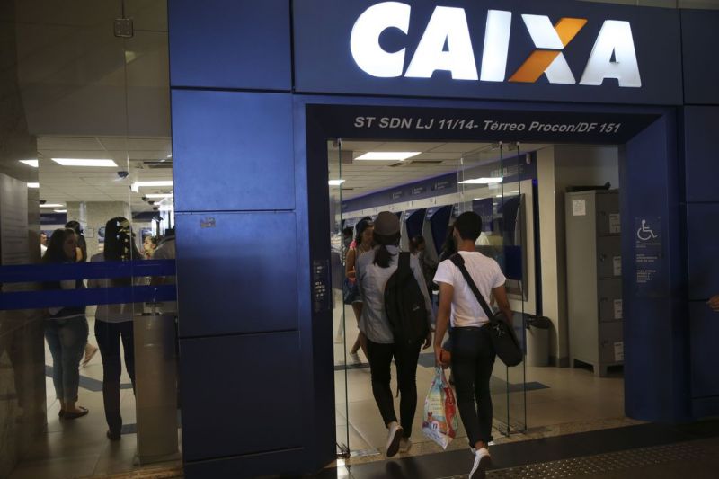 Fachada de agÃªncia da Caixa