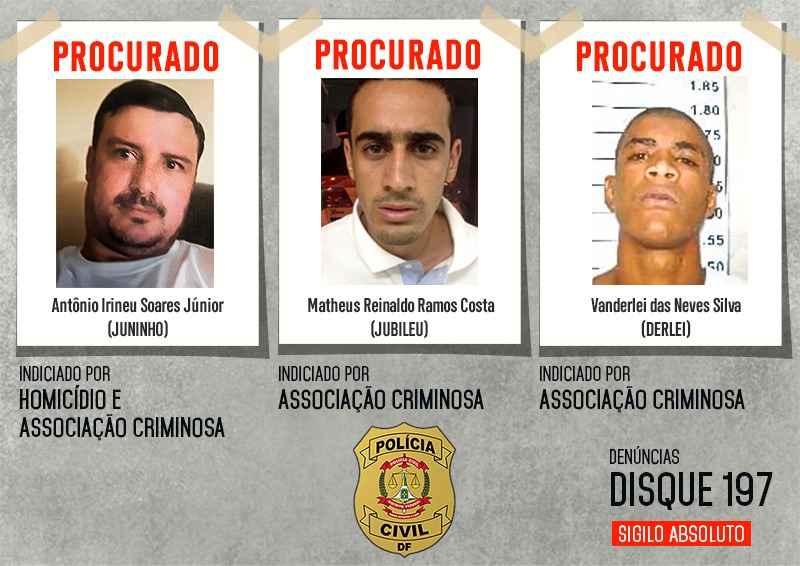 PolÃ­cia Civil pede auxÃ­lio na divulgaÃ§Ã£o de fotos de foragidos