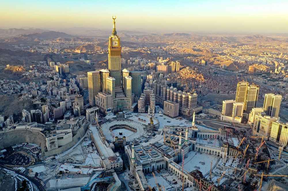 Vista aÃ©rea de cidade da ArÃ¡bia Saudita