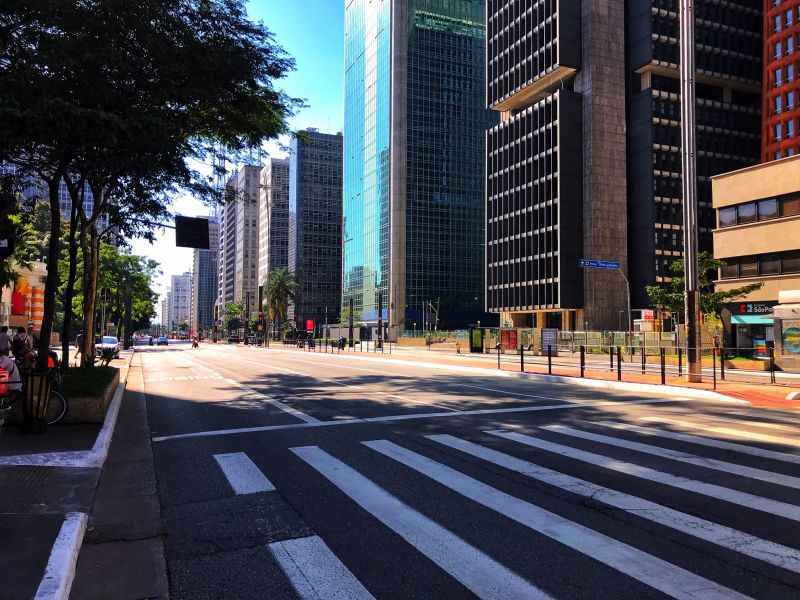 Avenida Paulista vazia