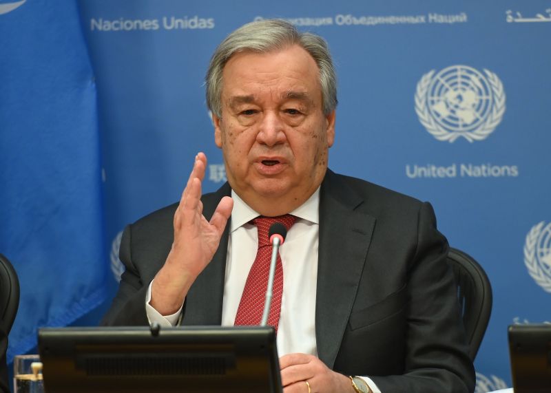 Antonio Guterres, secretÃ¡rio-geral da ONU.