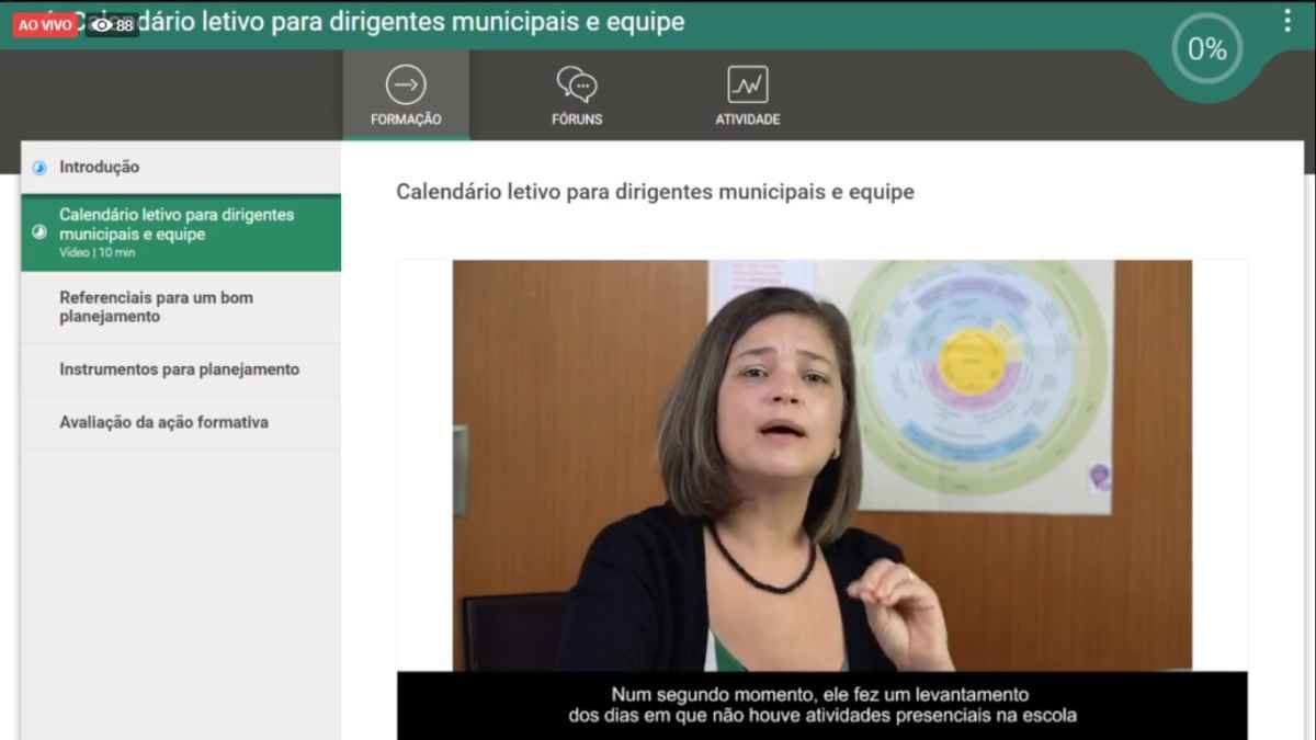 Material disponibilizado aborda temas como a reorganizaÃ§Ã£o do calendÃ¡rio letivo