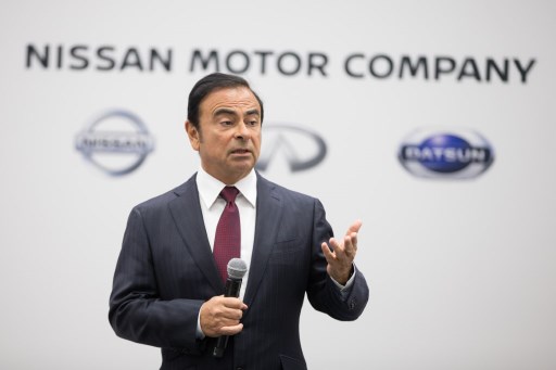 Carlos Ghosn, ex-presidente da Nissan Motor Company fala a repÃ³rteres durante uma conferÃªncia de imprensa no SalÃ£o do AutomÃ³vel Internacional da AmÃ©rica do Norte de 2016 em Detroit, Michigan, em 11 de janeiro de 2016.