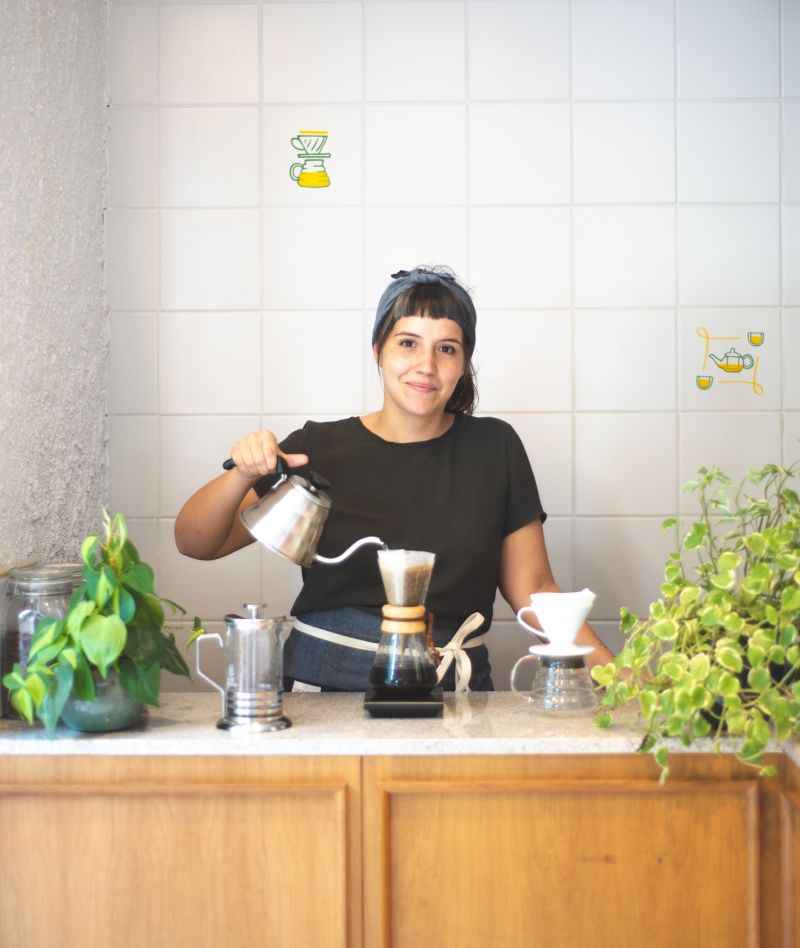 A barista Luciana AraÃºjo Ã© uma das organizadoras do Coletivo do CafÃ©