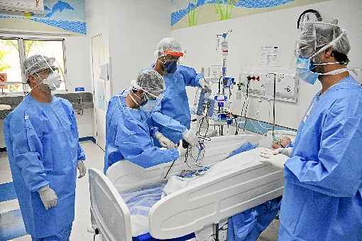 Hospital montou a ala LeÃ£o Marinho com 10 leitos de unidades de terapia intensiva voltados para receber apenas crianÃ§as com a covid-19