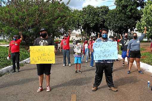 Protesto realizado, ontem, em Planaltina, ocorreu de forma pacÃ­fica