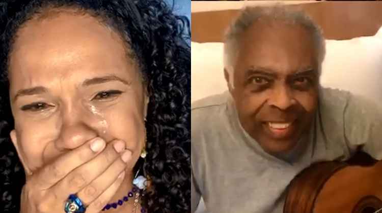 Teresa Cristina e Gilberto Gil em live