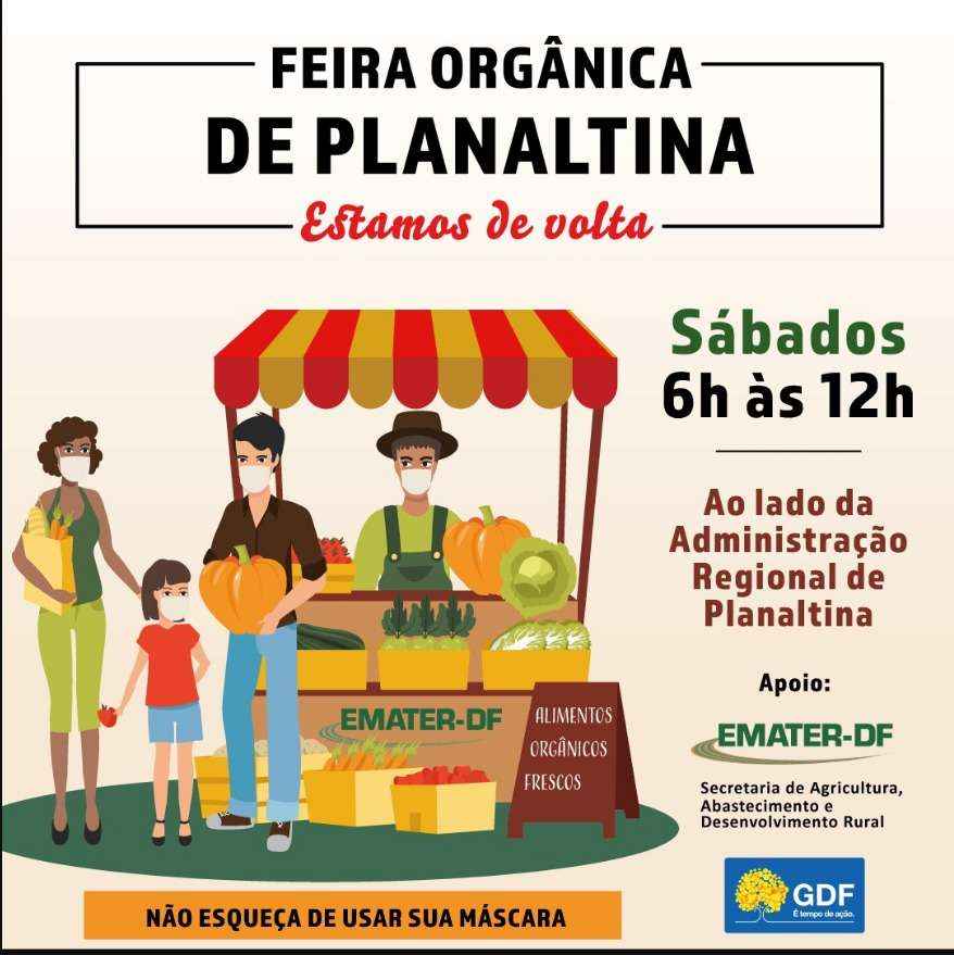 A feira orgÃ¢nica de Planaltina foi criada em 2011 e Ã© uma das pioneiras do Distrito Federal