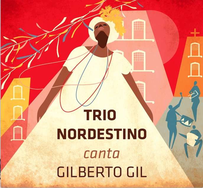 Capa do CD do Trio Nordestino em homenagem a Gilberto Gil