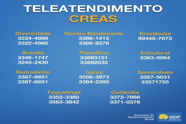 NÃºmeros do Creas