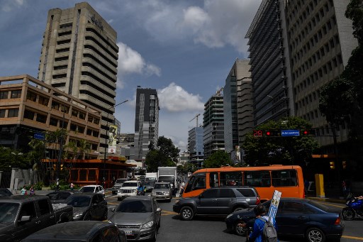 Vista geral da avenida Francisco de Miranda, na Venezuela.