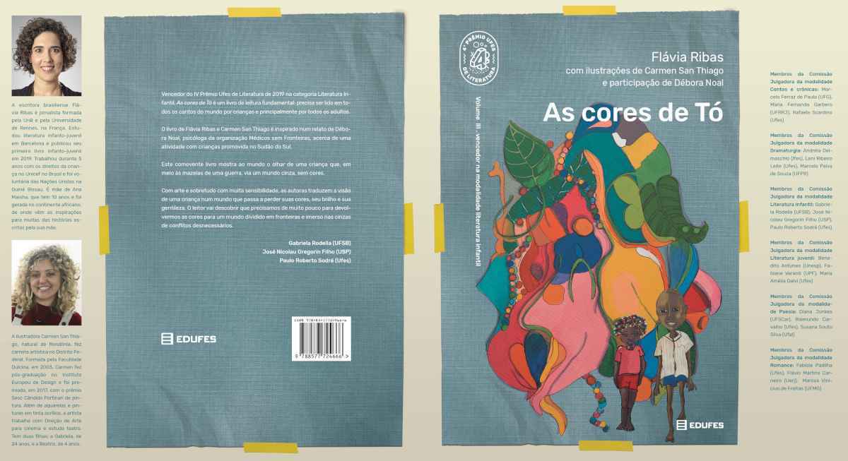 Capa do livro As cores de TÃ³