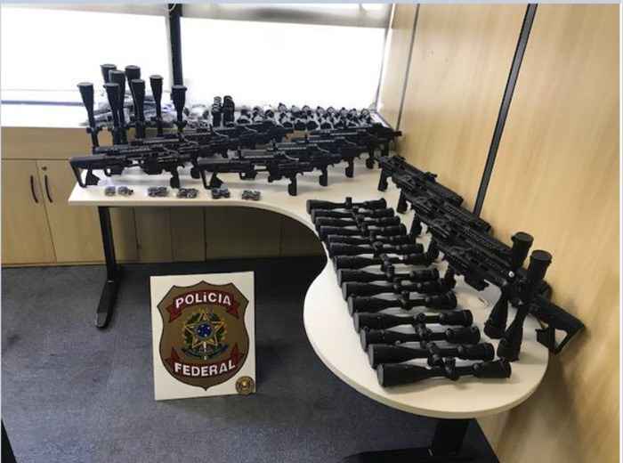 Armas apreendias pela PolÃ­cia Federal