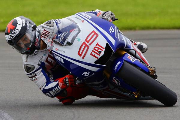 O piloto Jorge Lorenzo no GP da Inglaterra